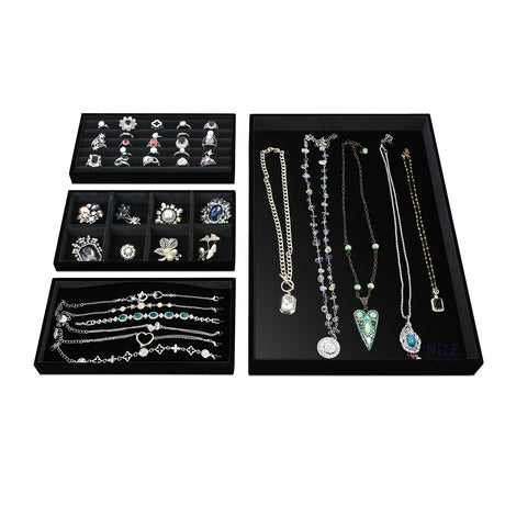 #DPS977BK  Black Velvet  Jewelry Tray