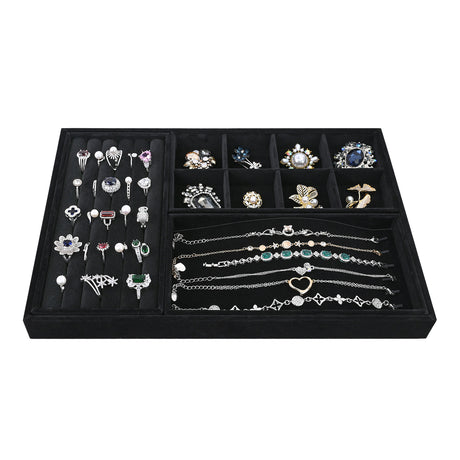 #DPS977BK  Black Velvet  Jewelry Tray