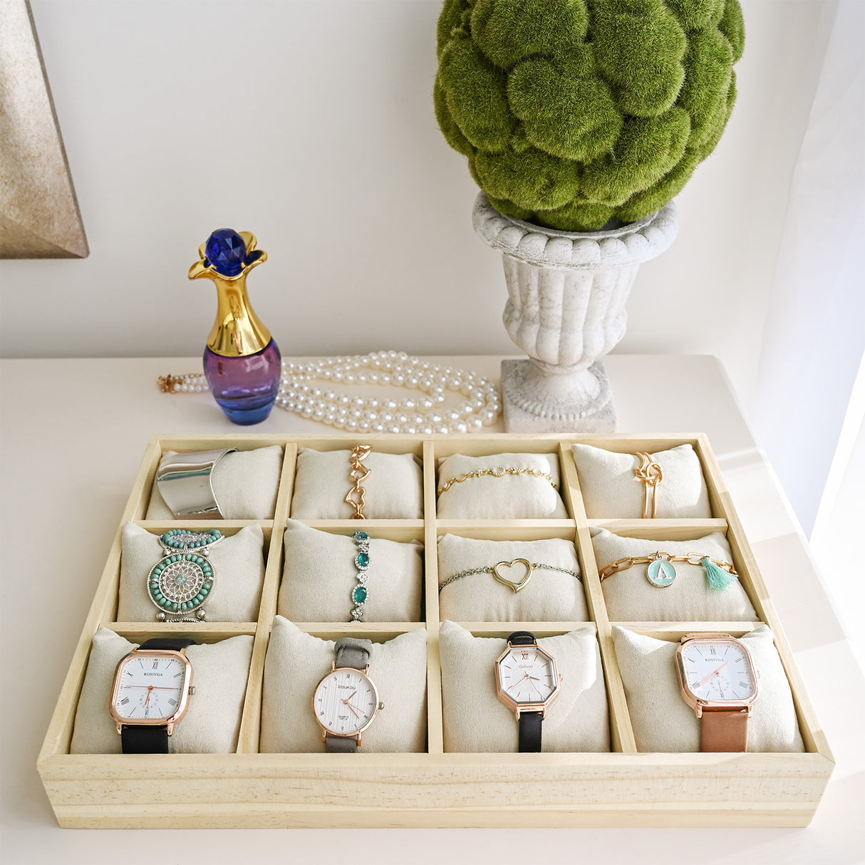 #DPW4512BK  Watch Storage Box, Watch Display Tray, Bangle Display Tray