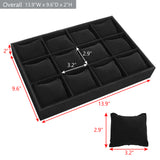 #DPW4512BK  Watch Storage Box, Watch Display Tray, Bangle Display Tray