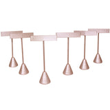 Metal T-Shaped Champagne Pink Earring Display