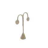 #ED-2411N-N3 Burlap Linen Earring Display Tree