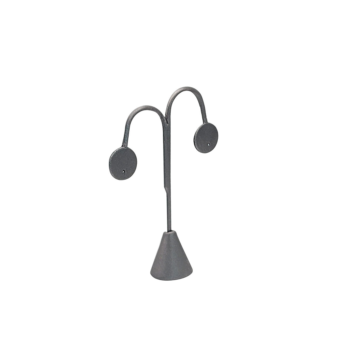 #ED-2411R-SG Steel Grey Leatherette Earring Display Tree