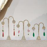 #ED-2412N-N3 Burlap Linen Earring Display Tree