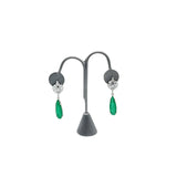 #ED-2412R-SG Steel Grey Leatherette Earring Display Tree