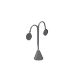 #ED-2412R-SG Steel Grey Leatherette Earring Display Tree