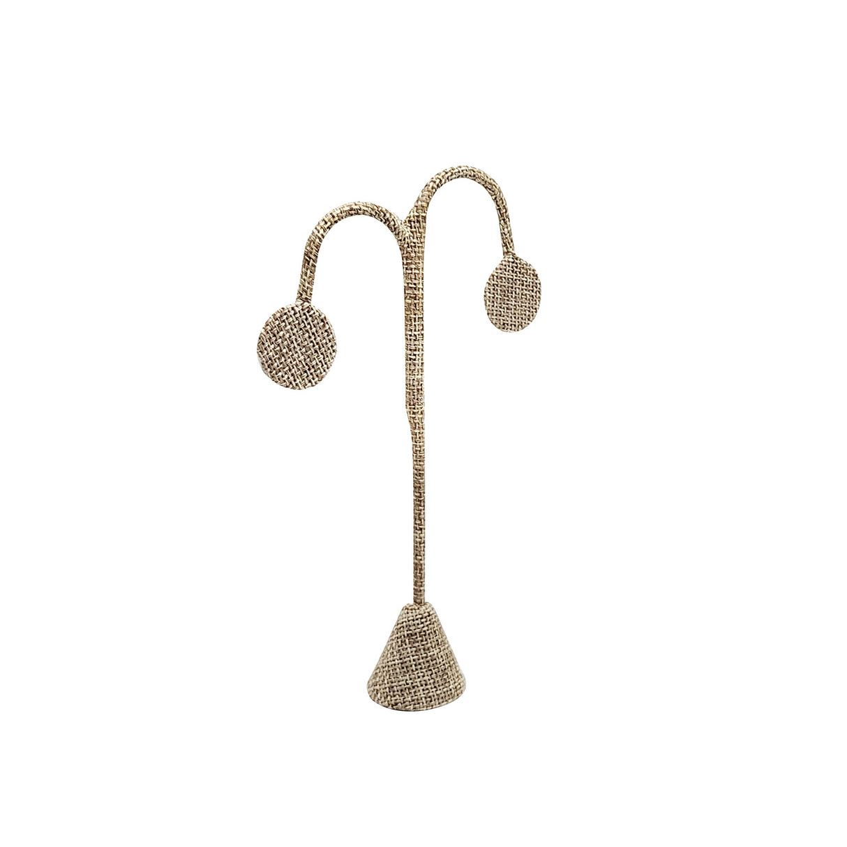#ED-2413N-N3 Burlap Linen Earring Display Tree