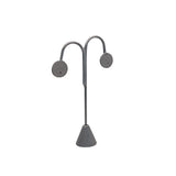 #ED-2413R-SG Steel Grey Leatherette Earring Display Tree