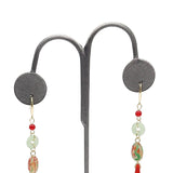 #ED-2413R-SG Steel Grey Leatherette Earring Display Tree