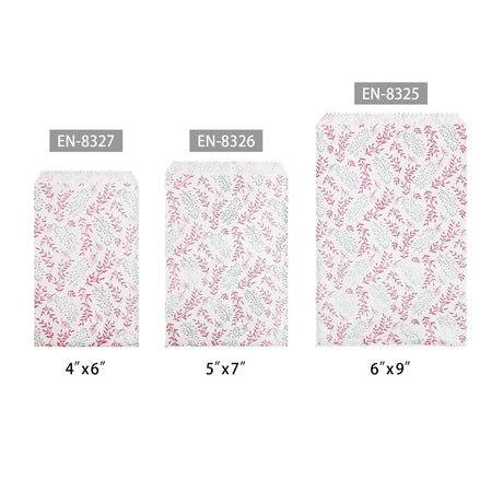 #EN-8327 Leaf Printed Paper Gift Bags