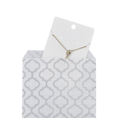 Silver Printed Paper Gift Bags