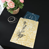 #EN114 Gold Tone Printed Paper Gift Bags-Nile Corp