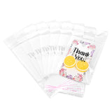 #EN6234 100pcs THANK YOU OPP clear bag with adhesive sealing