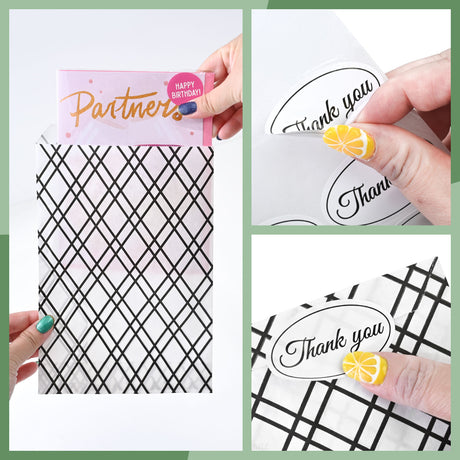 Paper Gift Bag in 5 Variety Prints with 200 Stickers
