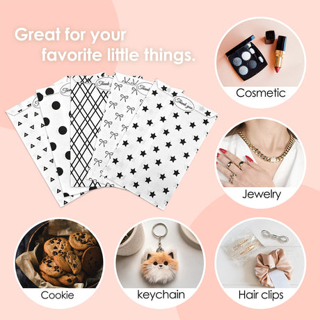 Paper Gift Bag in 5 Variety Prints with 200 Stickers
