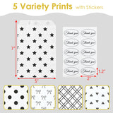 #EN8906x2 Paper Gift Bag in 5 Variety Prints with 200 Stickers
