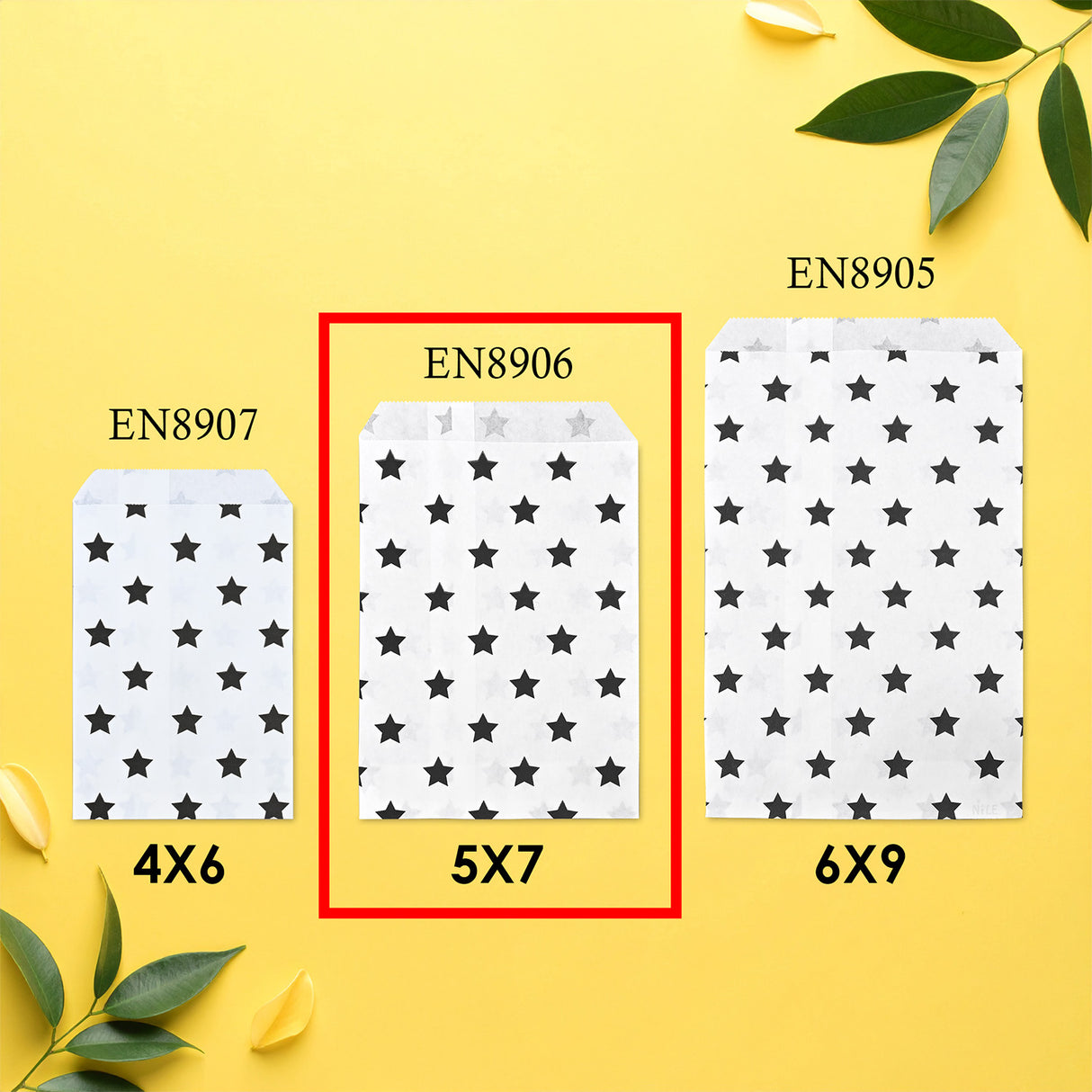 #EN8906x2 Paper Gift Bag in 5 Variety Prints with 200 Stickers
