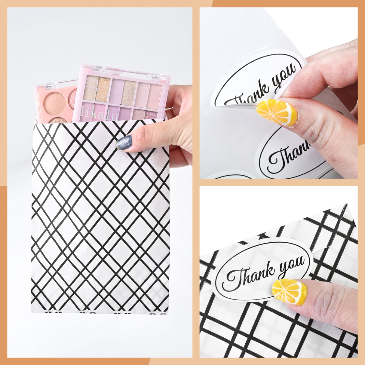 #EN8906x2 Paper Gift Bag in 5 Variety Prints with 200 Stickers

