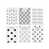 #EN8907x2 Paper Gift Bag in 5 Variety Prints with 200 Stickers