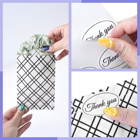 #EN8907x2 Paper Gift Bag in 5 Variety Prints with 200 Stickers