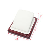 #F35-8 (RW) White Leatherette Pendant Display