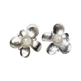 #GIF-578ES Metal Earring Silver Nickel Free Lead Free -Nile Corp