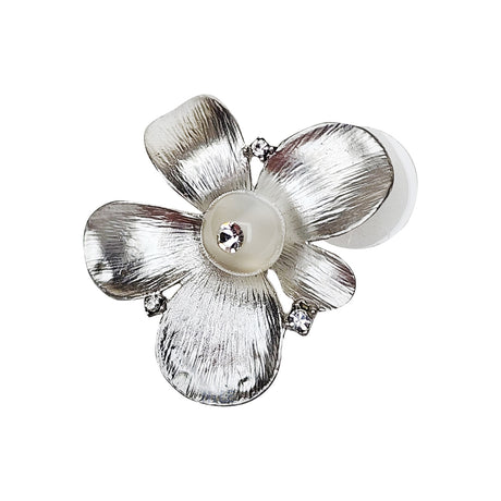 #GIF-578ES Metal Earring Silver Nickel Free Lead Free -Nile Corp