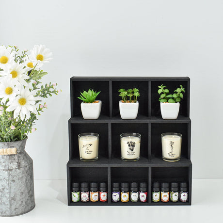 #HOM309 9 compartments Multi-slot shelf cube display  