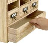 #HOM331 Wooden Desktop Drawers & Craft Supplies Storage Cabinet