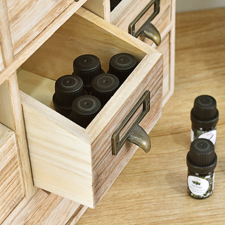 #HOM331 Wooden Desk Organizer w/ Drawers & Craft Storage Cabinet