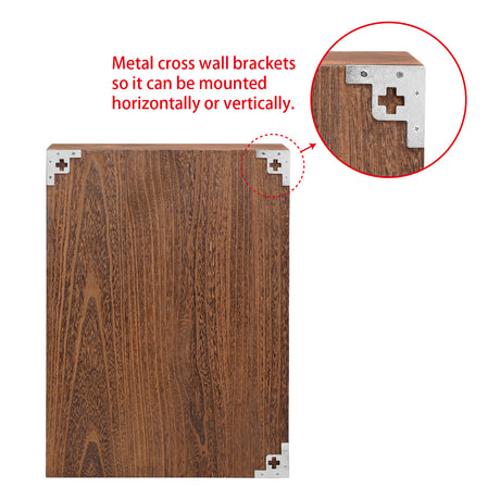 #HOM412S-BR Wall display shelves 12 Compartments
