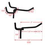 #HOOK-247 24 Pcs Small Metal Black Pegboard Hooks Hanger 2.6 Inch for Hanging Jewelry, Scarf, hat, Key, and mask