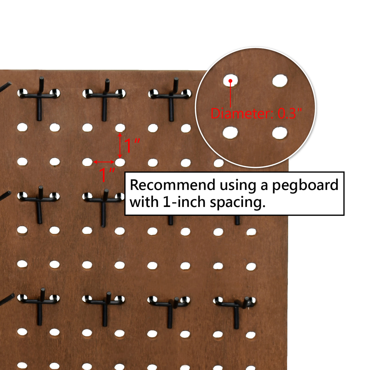 #HOOK-247 24 Pcs Small Metal Black Pegboard Hooks Hanger 2.6 Inch for Hanging Jewelry, Scarf, hat, Key, and mask