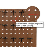 #HOOK-247 24 Pcs Small Metal Black Pegboard Hooks Hanger 2.6 Inch for Hanging Jewelry, Scarf, hat, Key, and mask