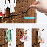 #HOOK-247 24 Pcs Small Metal Black Pegboard Hooks Hanger 2.6 Inch for Hanging Jewelry, Scarf, hat, Key, and mask