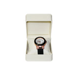 #JLW8-L32 Cream Faux Leather Pillow Bracelet/Watch Box