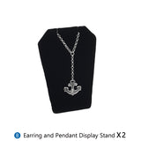 #JWY1203SET 11 Pcs Black Velvet Jewelry Display Set , Earring Holder, Necklace Display, Bracelet Set