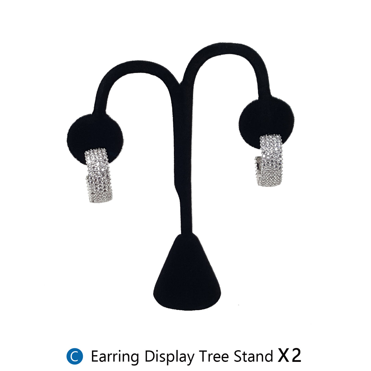 #JWY1203SET 11 Pcs Black Velvet Jewelry Display Set , Earring Holder, Necklace Display, Bracelet Set