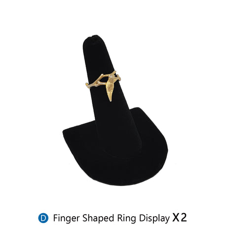 #JWY1203SET 11 Pcs Black Velvet Jewelry Display Set , Earring Holder, Necklace Display, Bracelet Set
