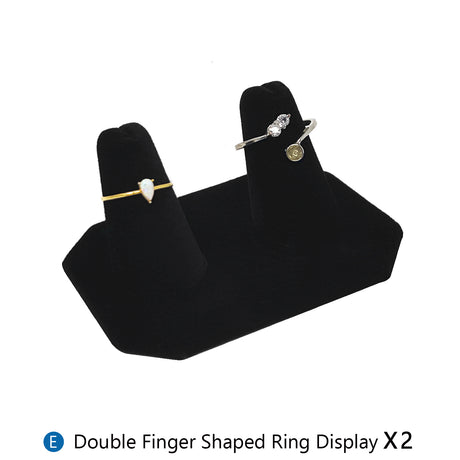 #JWY1203SET 11 Pcs Black Velvet Jewelry Display Set , Earring Holder, Necklace Display, Bracelet Set