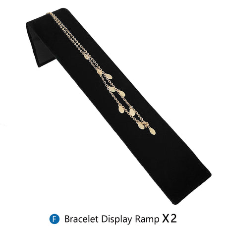 #JWY1203SET 11 Pcs Black Velvet Jewelry Display Set , Earring Holder, Necklace Display, Bracelet Set