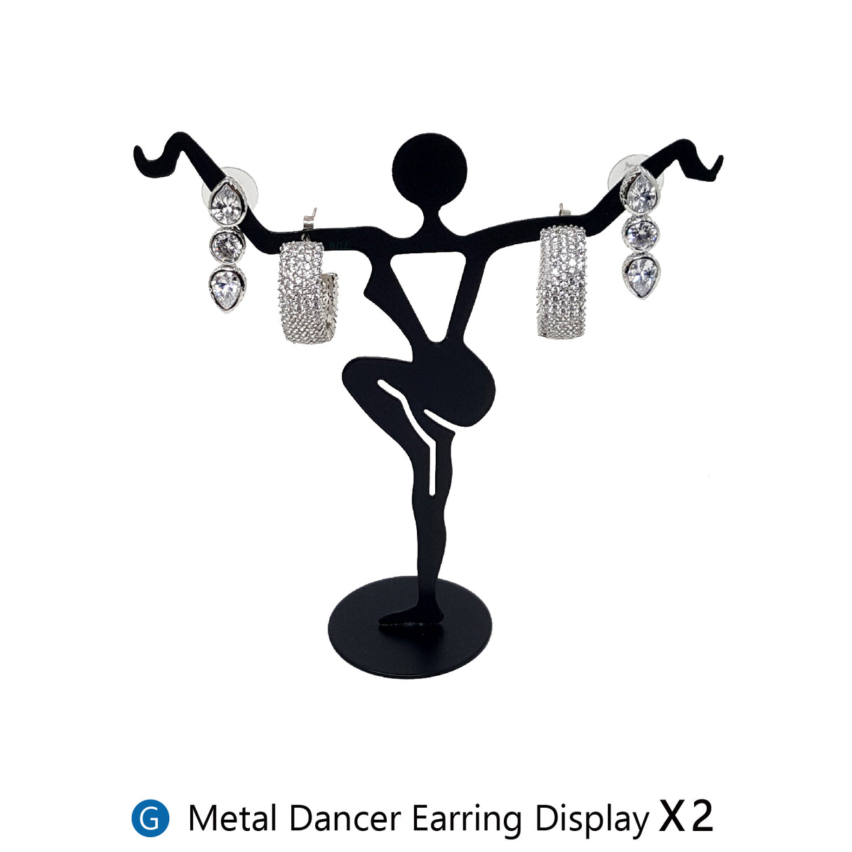 #JWY1203SET 11 Pcs Black Velvet Jewelry Display Set , Earring Holder, Necklace Display, Bracelet Set