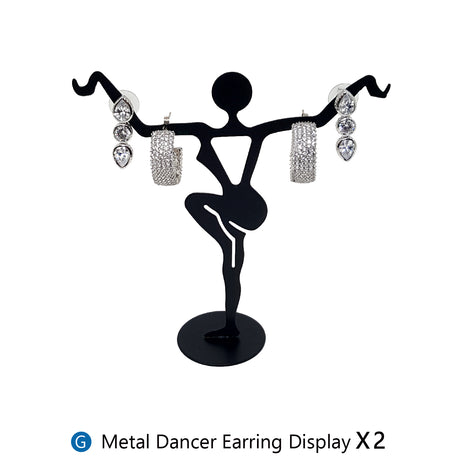 #JWY1203SET 11 Pcs Black Velvet Jewelry Display Set , Earring Holder, Necklace Display, Bracelet Set