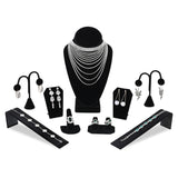 #JWY1221-BK 9 Pcs Jewelry Display Set