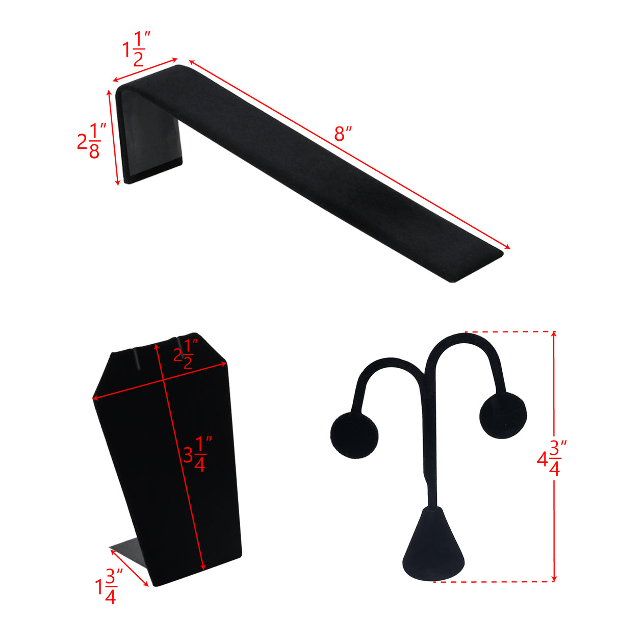 #JWY1221-BK 9 Pcs Jewelry Display Set