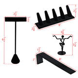 Jewelry Display Set, Necklace Display, Bracelet Earring Organizer, Ring Holder, Premium Black Velvet