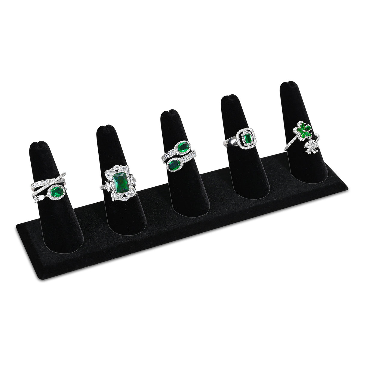 Jewelry Display Set, Necklace Display, Bracelet Earring Organizer, Ring Holder, Premium Black Velvet