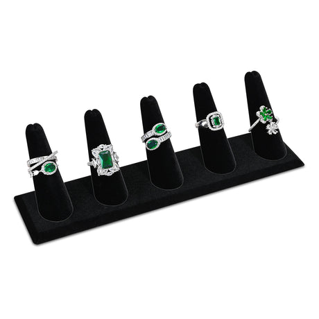 Jewelry Display Set, Necklace Display, Bracelet Earring Organizer, Ring Holder, Premium Black Velvet