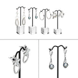 #JWY1306-LBK 10 Pcs Jewelry Display Set, Premium Black Faux Leather