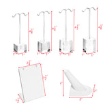 9 Pcs Jewelry Display Set,  Premium White Faux Leather